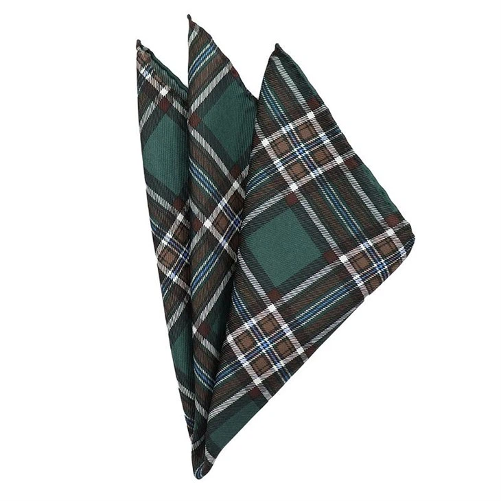 6 Buffalo Plaid Pocket Square(001)