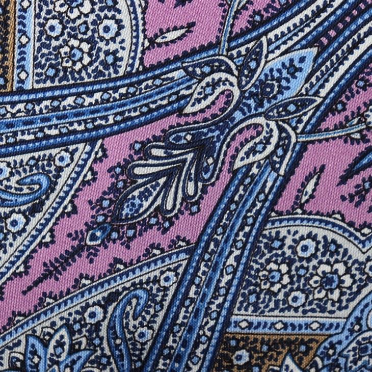 Orange Paisley Pocket Square